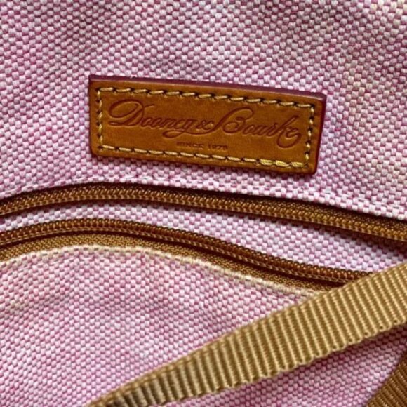 Dooney & Bourke Dillen Double Pocket Convertible Satchel Cream Pebbled Leather - Picture 9 of 16